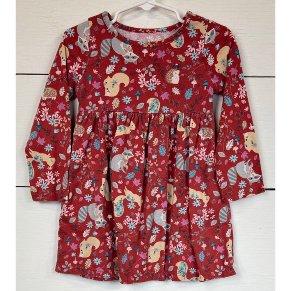 Wonder Nation Pink Knee Length Dress Girl's 3t